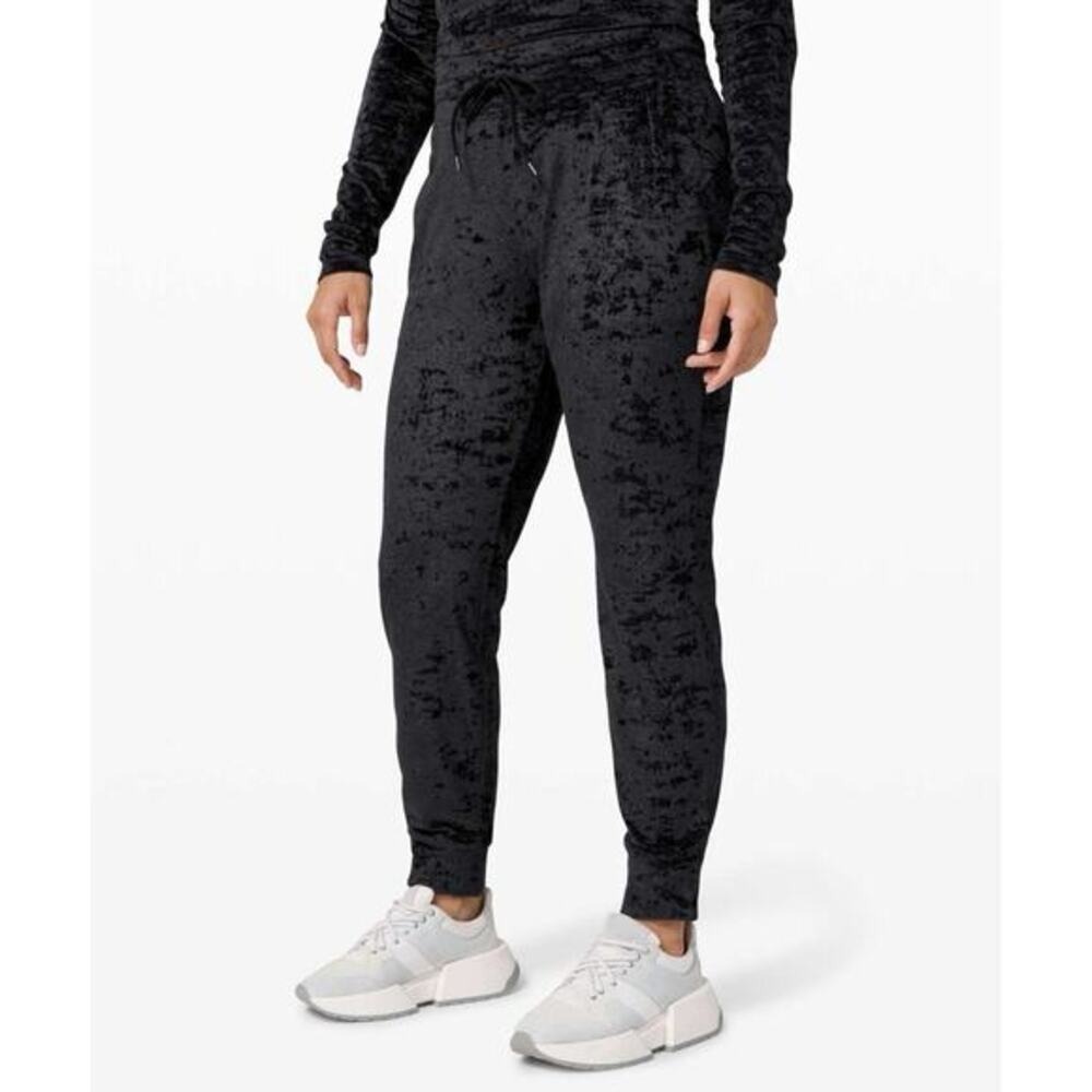 Lululemon Ready to Crush Black Velvet Joggers